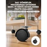 Zenviaa Mobilya Tekerleği 6 cm Kilitsiz Tekli Satış ZENVIAA365423 - Renkli