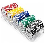 Zenviaa Profesyonel Poker Fişi Seti 100 Adet Casino Chip ALK5368 ZNV20245 - standart