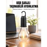 Zenviaa Şarjlı Dekoratif Kamp Lambası Askılı Ampul LED Işık Type-C Girişli Zenviaamm - 1 - Renkli