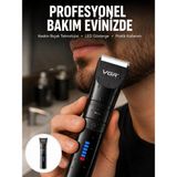 Zenviaa Şarjlı Tıraş Makinesi –dijital Ekranlı, Hızlı Şarjlı, Profesyonel Kesim Seti Yeni - Renkli