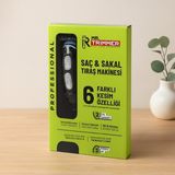 Zenviaa USB Şarjlı Saç ve Sakal Tıraş Makinesi 6 Farklı Kesim ZENVIAA365423 - Renkli
