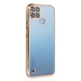 zenvias Mey İthalat® Realme C25Y Kılıf Lensli Silikon - Gold znv2030
