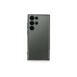 zenvias Mey İthalat® Samsung Galaxy S23 Ultra Kılıf Lensli Silikon - Yeşil znv2030