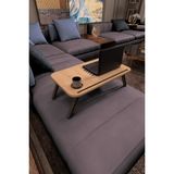 Zeo Wood Design Mdflam Laptop Sehpası - 60x35x20 - Safir Meşe