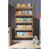 Zeo Wood Design Montessori 5 Raflı Mdf Çocuk Kitaplığı 154*80 cm - sonoma - Açık Kahverengi