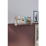 zeo wood design Montessori Çok Amaçlı Mdf Dekoratif Duvar Rafı - Beyaz