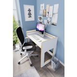 zeo wood design Yükseklik Ayarlı, Mdf Çalışma Masası 90*53 Cm Beyaz