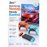 Zeo7 Retro Oyun Konsolu 20.000+ Oyun 30+ Emülatör PS1 PSP Destekli Çift Kablosuz Kollu 4K HDMI TV Game Stick
