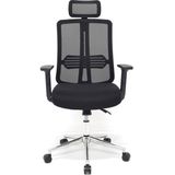 Zeon Büro Ofis Sistemleri // Comfort Black Krom Yönetici Koltuğu Ofis Çalışma Koltuğu - Siyah