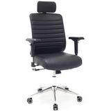 Zeon Büro Ofis Sistemleri // Comfort Elite Black 4D Krom Kol Yönetici Koltuğu Ofis Çalışma Koltuğu