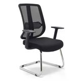 Zeon Büro Ofis Sistemleri // Comfort Visitor Black Misafir Bekleme Koltuğu Sabit Krom Ayak
