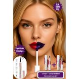 Zeonella Beauty Soyulabilir Ruj Lovely & Sakız Pembesi 2 Li Avantajlı Paket Kalıcı Dudak Dövmesi