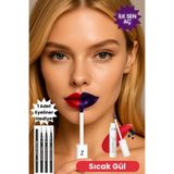 Zeonella Beauty Soyulabilir Ruj Sıcak Gül Kalıcı Dudak Dövmesi
