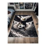 Zeora Home Taraftar Halısı Futbol Topu Desenli Antialerjik Kaymaz Taban Çocuk & Genç Odası Kilim