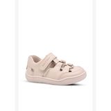 Zepa Unisex Kız Ve Erkek Çocuk Çocuk Hakiki Deri Barefoot Özellikli Bej Rengi Günlük Ayakkabı