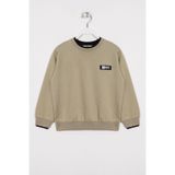zepkids Erkek Çocuk Sweatshirt, Yakası Kaşkorse Detaylı, Haki, 5-6 Yaş