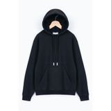 Zepkids Kapüşonlu Uzun Kol Ceplı Erkek Çocuk Sweatshirt, Siyah, 5-6 Yaş