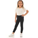 Zepkids Kız Çocuk Siyah Renkli Fitilli Tayt - 10 - 11 Yaş