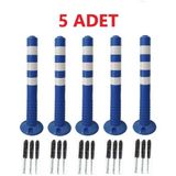 Zeplin 5 Adet Mavi Renk Otopark Düzenleyici 75 cm Eco Delinatör - 1 Parça