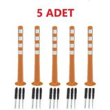 Zeplin 5 Adet Turuncu Renk Otopark Düzenleyici 100 cm Eco Delinatör Zeplin - 1 Parça