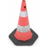 Zeplin 75 cm PVC Trafik Konisi | Ağırlıklı – Çift Reflektifli - -