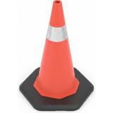Zeplin 75 cm PVC Trafik Konisi | Ağırlıklı – Tek Reflektifli - -