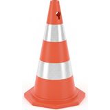 Zeplin 75 cm PVC Trafik Konisi Çift Reflektifli - -