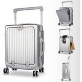Zeplin Bold Pc Policarbon Kabin Boy Valiz Silver - Silver Grey
