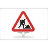 Zeplin Çalışma Var Üçgen Uyarı Levhası - -