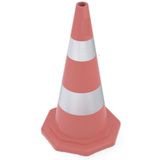 Zeplin Çift Reflektifli Trafik Konisi 700mm Ecolıght