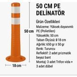 Zeplin Delinatör – Çift Reflektifli 50 cm Pe - yok