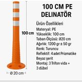 Zeplin Delinatör – Dört Reflektifli 100 cm Pe - yok