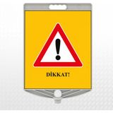 Zeplin Duba Üstü Uyarı Levhası - D - 4 - 34x40cm - 1 Adet