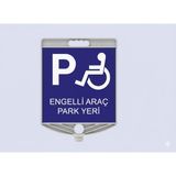 Zeplin Engelli Araç Park Yeri/dikdörtgen Uyarı Levhası - yok
