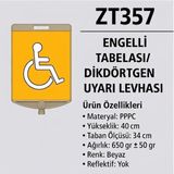 Zeplin Engelli Tabelası/dikdörtgen Uyarı Levhası - yok