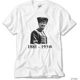ZEPPLIN-Atatürk 1938 Beyaz Kadın Tişört