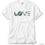 Zepplin BMW Love Beyaz Kadın T-shirt