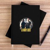 Zepplin Giyim A Way Out Icon Siyah Çizgisiz Kanvas Defter Çizgisiz - 14x21 cm