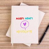 Zepplin Giyim Accept Adapt Advocate Çizgisiz Kanvas Defter Çizgisiz - Krem - 14x21 cm