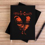 Zepplin Giyim Alice In Chains Rooster Siyah Kanvas Defter Çizgisiz - 14x21 cm