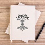 Zepplin Giyim Amon Amath Mjolnir Çizgisiz Kanvas Defter Çizgisiz - Krem - 14x21 cm