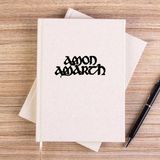 Zepplin Giyim Amon Amath Text Çizgisiz Kanvas Defter Çizgisiz - Krem - 14x21 cm