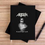 Zepplin Giyim Anthrax Madhouse Siyah Kanvas Defter Çizgisiz - 14x21 cm