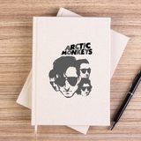 Zepplin Giyim Arctic Monkeys Group 2 Çizgisiz Kanvas Defter Çizgisiz - Krem - 14x21 cm