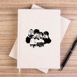 Zepplin Giyim Arctic Monkeys Group Çizgisiz Kanvas Defter Çizgisiz - Krem - 14x21 cm