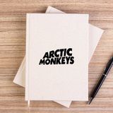 Zepplin Giyim Arctic Monkeys Logo Çizgisiz Kanvas Defter Çizgisiz - Krem - 14x21 cm