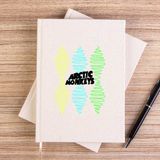 Zepplin Giyim Arctic Monkeys Steep Wave Çizgisiz Kanvas Defter Çizgisiz - Krem - 14x21 cm
