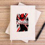 Zepplin Giyim Asking Alexandria Live From Brixton And Beyond Çizgisiz Kanvas Defter Çizgisiz - Krem - 14x21 cm