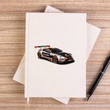Zepplin Giyim Aston Martin Vantage Çizgisiz Kanvas Defter Çizgisiz - Krem - 14x21 cm