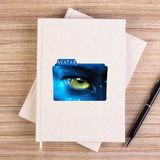 Zepplin Giyim Avatar The Way Of Water Blue Line Çizgisiz Kanvas Defter Çizgisiz - Krem - 14x21 cm